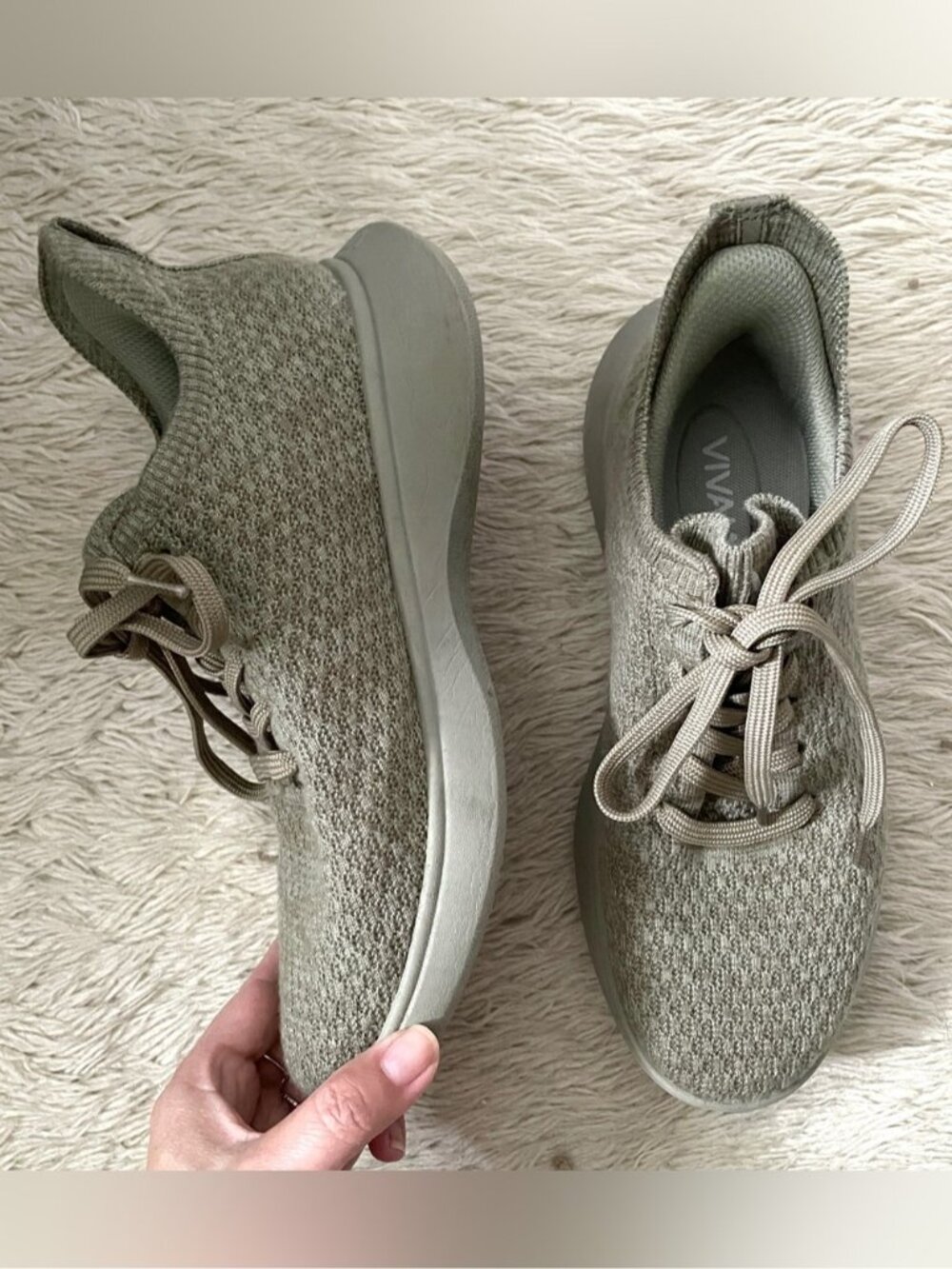 Vivaia Green Wool Sneaker Sliders (Urban) - 38 / 7 - Picture 12 of 16